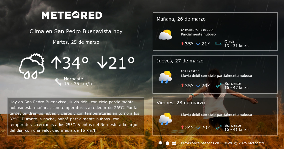 Clima en san pedro online